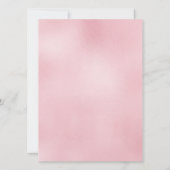 ピンクエレガントローズ金ゴールドマーメイドバチェロレッテ 招待状 (裏面)