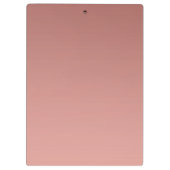 ピンクエレガントローズ金ゴールドモノグラム クリップボード (裏面)