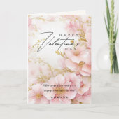 ピンクエレガントローゼバレンタインのデイカード シーズンカード (正面)