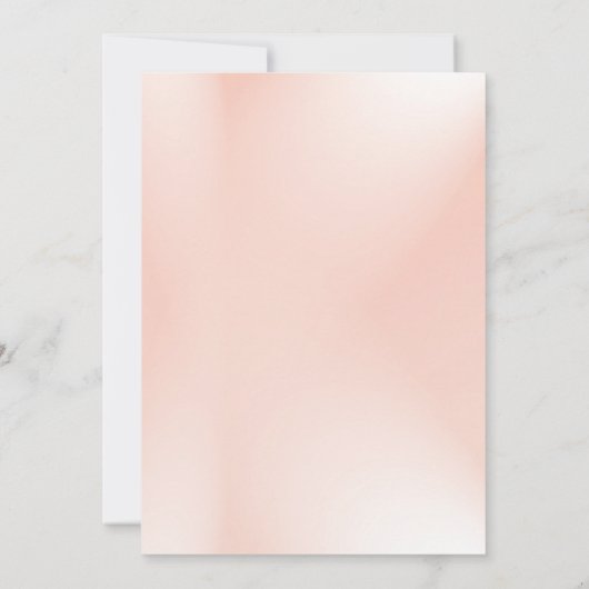 ピンクエレガントワイルドフローラブライダルシャワー 招待状 (裏面)