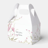 ピンクエレガントワイルドフローラ結婚ズ フェイバーボックス (裏面サイド)