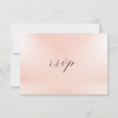 ピンクエレガントワイルドフローラ結婚ズ 出欠カード (裏面)