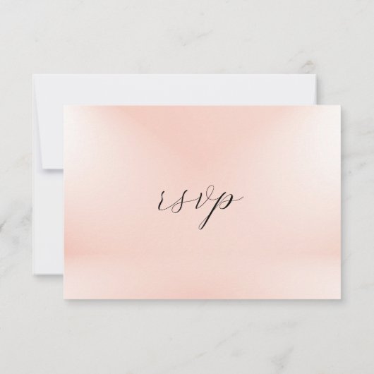 ピンクエレガントワイルドフローラ結婚ズ 出欠カード (裏面)