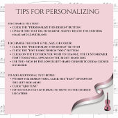 ピンクエレガントヴィオラ楽器ケースラベル ラゲッジタグ