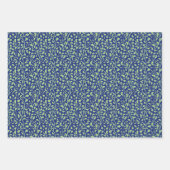 ピンクエレガントヴィンテージジャスミン花パターンセット ラッピングペーパーシート (正面2)