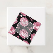 ピンクエレガントヴィンテージバラ結婚の贈り物 フェイバータグ (インサイチュ)