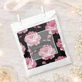 ピンクエレガントヴィンテージバラ結婚ズ フェイバーバッグ (クリップ留めされた状態)