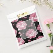 ピンクエレガントヴィンテージバラ結婚ズ フェイバーバッグ (封をした状態)