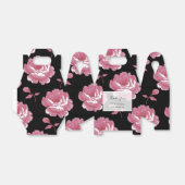 ピンクエレガントヴィンテージバラ結婚ズ フェイバーボックス (折り畳みなし)