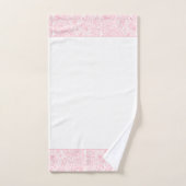 ピンクエレガントヴィンテージフローラペイズリー バスタオルセット (ハンドタオル)