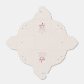 ピンクエレガントヴィンテージベビーキャリッジベビーシャワー フェイバーボックス (折り畳みなし)