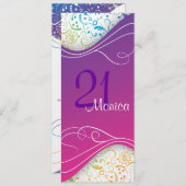 ピンクエレガント招待状 招待状 (正面/裏面)