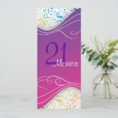 ピンクエレガント招待状 招待状 (スタンド正面)