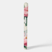 ピンクエレガント牡丹の花のパターン – 永遠 Case-Mate iPhoneケース (裏面 / 右)