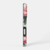 ピンクエレガント牡丹の花のパターン – 永遠 iPhone 16ケース (右側面)