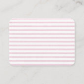 ピンクエレガント牡丹ガール赤ちゃんシャワー予約リクエスト エンクロージャーカード (裏面)