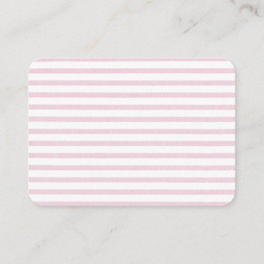 ピンクエレガント牡丹ガール赤ちゃんシャワー予約リクエスト エンクロージャーカード (裏面)