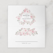 ピンクエレガント牡丹フローラ プレイスカード (外部開封)