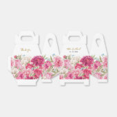 ピンクエレガント牡丹花模様結婚ズ フェイバーボックス (折り畳みなし)