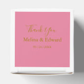 ピンクエレガント牡丹花模様結婚ズ フェイバーボックス (上部)