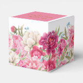 ピンクエレガント牡丹花模様結婚ズ フェイバーボックス (裏面サイド)