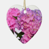 ピンクエレガント紫フローラアジサイ セラミックオーナメント (右)