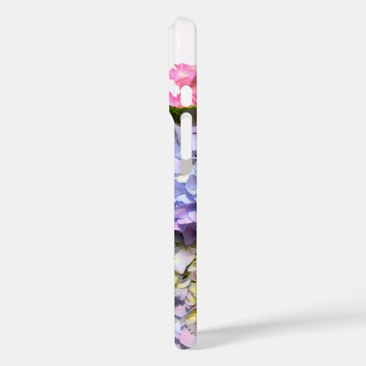 ピンクエレガント紫色の青いフローラアジサイの花束 Case-Mate iPhoneケース (裏面 / 左)