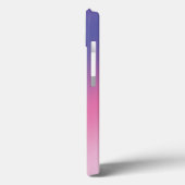 ピンクエレガント紫色の青グラデーション色カラフル Case-Mate iPhoneケース (裏面 / 左)