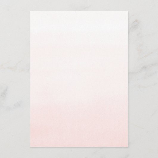 ピンクエレガント結婚フローラ情報 エンクロージャーカード (裏面)