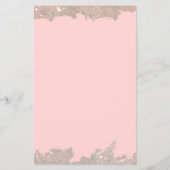 ピンクエレガント美しいサロン価格表フライヤー チラシ (裏面)