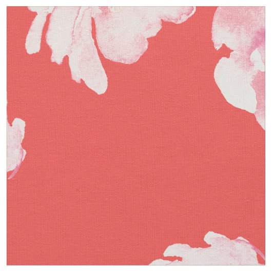 ピンクエレガント色と紅色の花柄 ファブリック (クローズアップ)