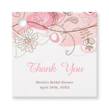 ピンクエレガント色のフローラツイストブライダルシャワー