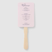 ピンクエレガント色のモダン歓迎の日程 ハンドファン (裏面)