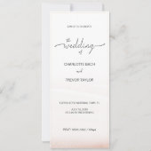 ピンクエレガント色の夕日の水彩フラミンゴ カード (裏面)