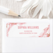 ピンクエレガント色の液体の水色のインクアドレス ラベル (インサイチュ)