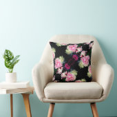 ピンクエレガント色の白い牡丹フローラ園写真 クッション (椅子)