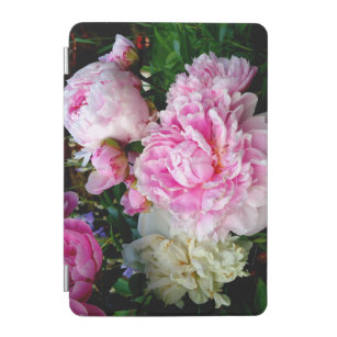 ピンクエレガント色の白い牡丹フローラ園写真 iPad MINIカバー