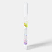 ピンクエレガント色の白い牡丹フローラ水色 Case-Mate iPhoneケース (裏面 / 右)