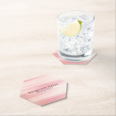 ピンクエレガント色の背景プロフェッショナル ペーパーコースター (インサイチュ)