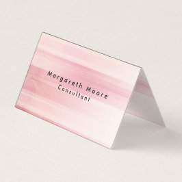 ピンクエレガント色の背景プロフェッショナル 名刺