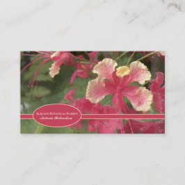 ピンクエレガント色の黄色の水色の花がパーソナライズ 名刺