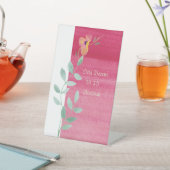 ピンクエレガント色 台座サイン (インサイチュ)