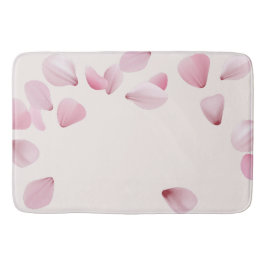 ピンクエレガント花弁浴用マット バスマット