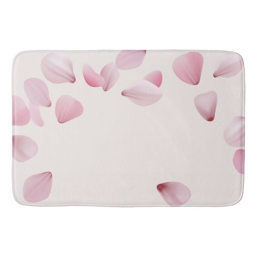 ピンクエレガント花弁浴用マット バスマット (正面)