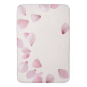 ピンクエレガント花弁浴用マット バスマット (正面縦)