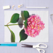 ピンクエレガント花模様ピンクあじさい 薄葉紙 (クラフト)