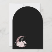 ピンクエレガント花模様ムーンスターズTiaraキンセアニラ 招待状 (裏面)