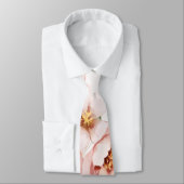 ピンクエレガント花模様ユ結婚ーカリ新郎 ネクタイ (タイ)