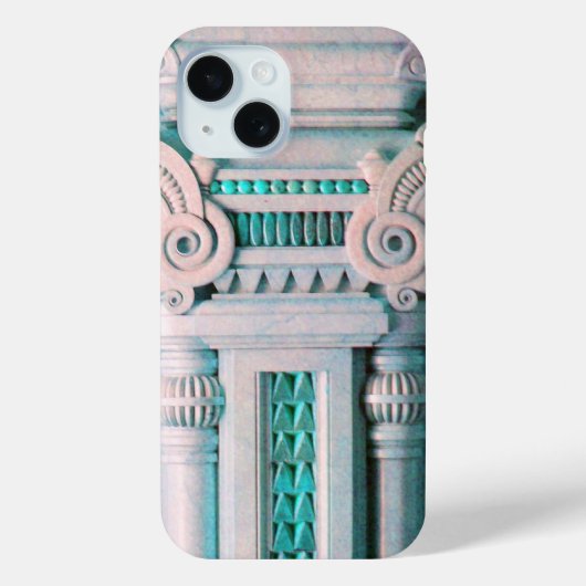 ピンクエレガント芸術的ブルーファンタジーデコール Case-Mate iPhoneケース (裏面)