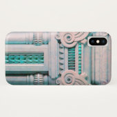ピンクエレガント芸術的ブルー大理石デコール Case-Mate iPhoneケース (裏面(横))